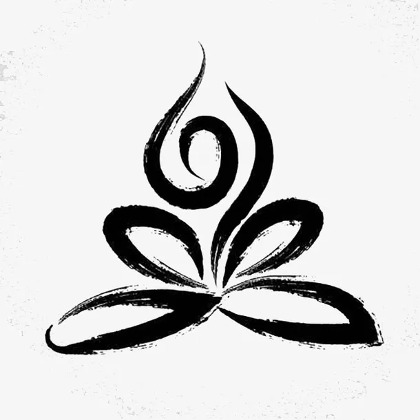 中国风平面设计瑜伽免抠