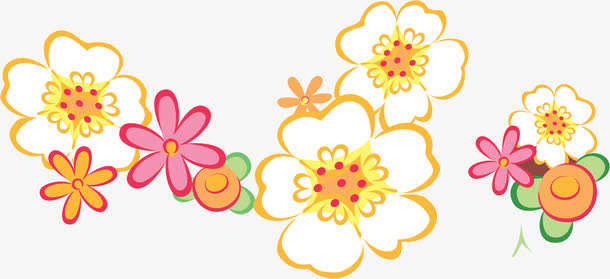 矢量手绘花朵免抠