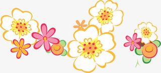 矢量手绘花朵免抠