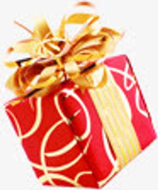 红色金色花纹中秋礼盒国庆免抠