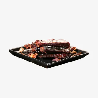 一盘酱牛肉干免抠