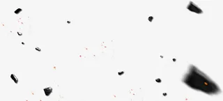 漂浮碎石png素材免抠