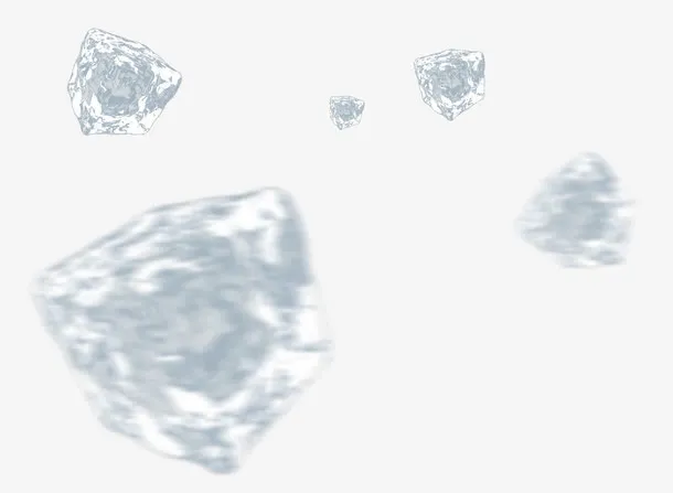 冰块漂浮元素免抠