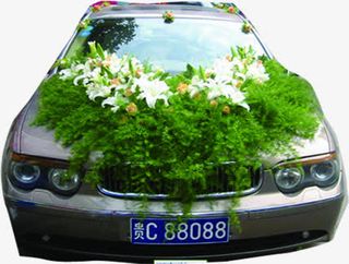 结婚新人豪华汽车婚车免抠