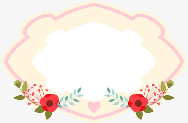 简易促销花卉标签免抠