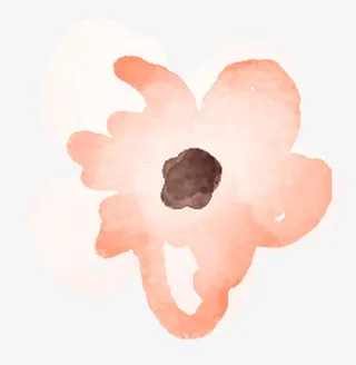 小清新粉色手绘花瓣免抠