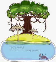树木标题栏目免抠