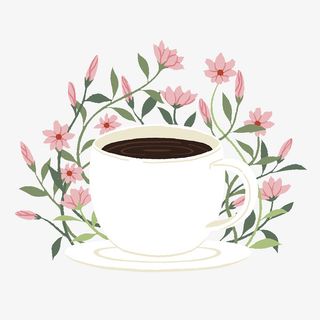 茶杯花茶免抠