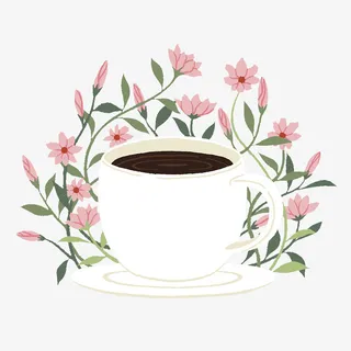 茶杯花茶免抠