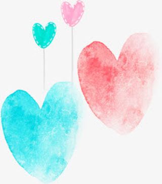 手绘爱心漫画装饰艺术免抠