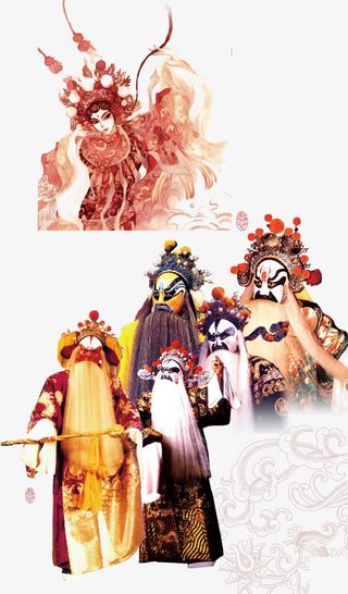 北京京剧人物免抠
