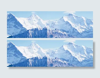 雪山淘宝海报背景