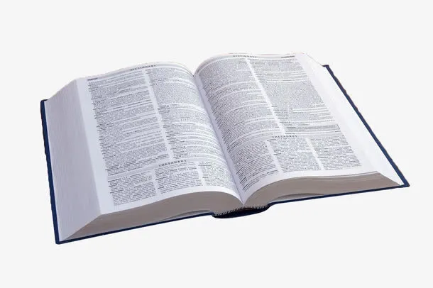 翻开的字典免抠
