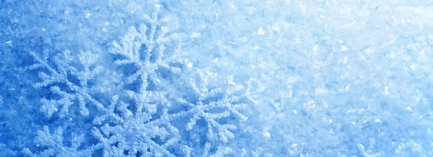 蓝色的雪花免抠