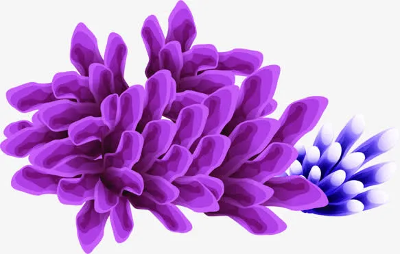 夏日海报海底珊瑚免抠