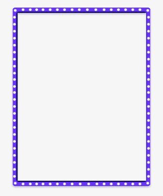 紫色发光边框免抠