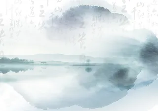 中国风 笔触  韵味 古风 毛笔 晕染高清