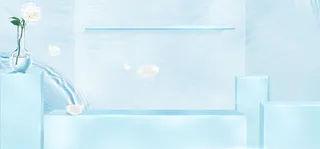 淡蓝色简约家居背景banner装饰高清