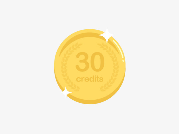 扁平化金币免抠