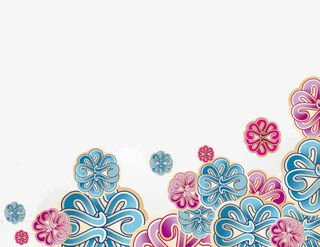 3.8女神节植物装饰图案免抠