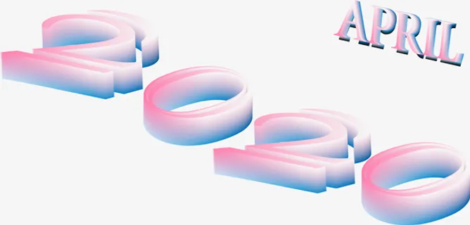    立体字 渐变色彩色 数字免抠