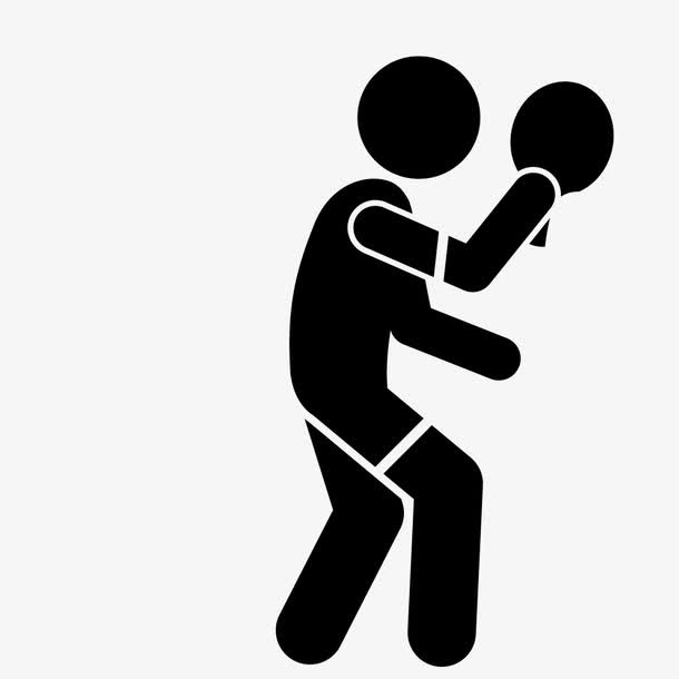 拿乒乓球拍的人免抠