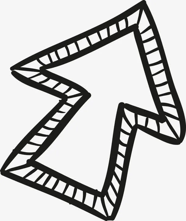 手绘箭头免抠