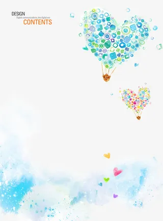 卡通信纸模板免抠