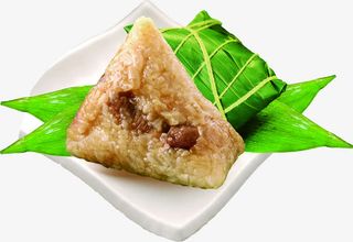 粽情端午白色粽子盘子免抠