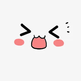 表情包卡通手绘调皮脸墙免抠