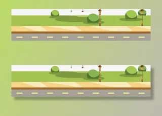 公路免抠手绘/卡通卡通元素