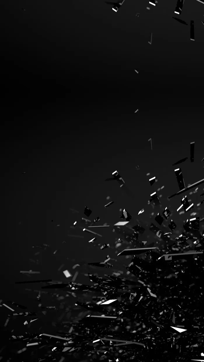 黑色喷射晶莹碎片背景高清