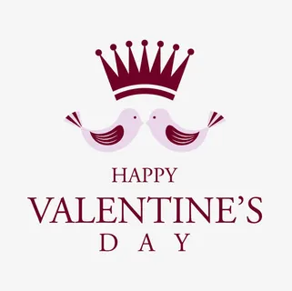 七夕情人节创意小鸟皇冠免抠