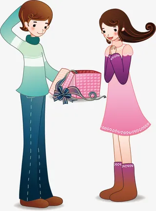 送礼物的男孩免抠