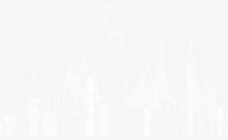 创意纽约城市剪影矢量素材免抠