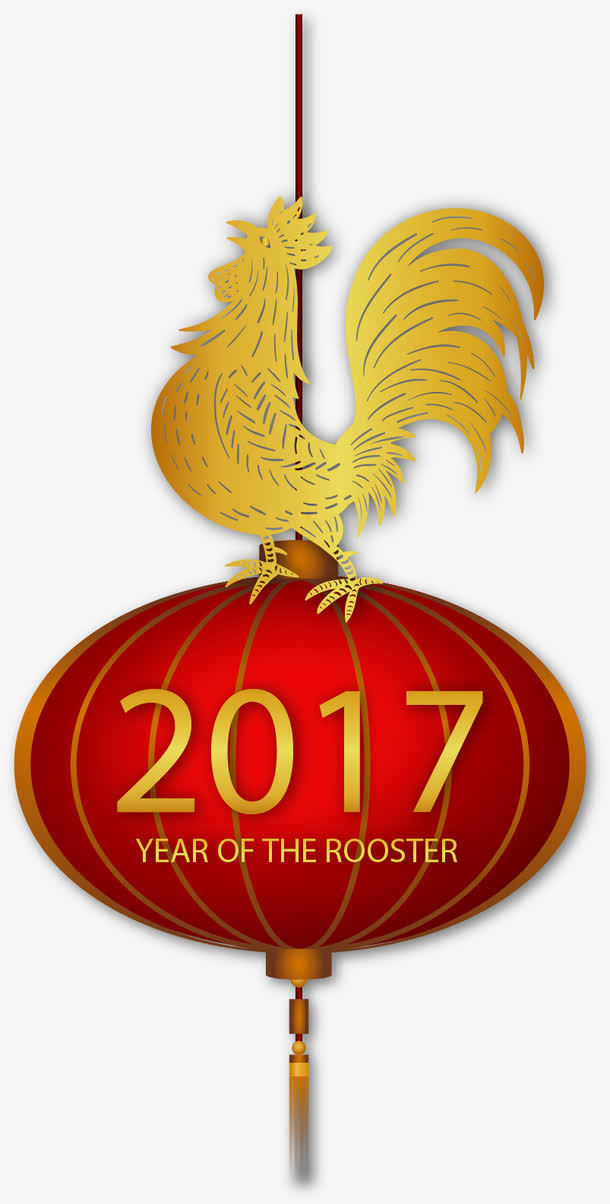 矢量手绘2017中国年免抠