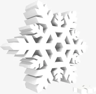 立体雪花圣诞元旦全城惠免抠