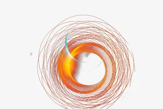 桔色发光圆免抠