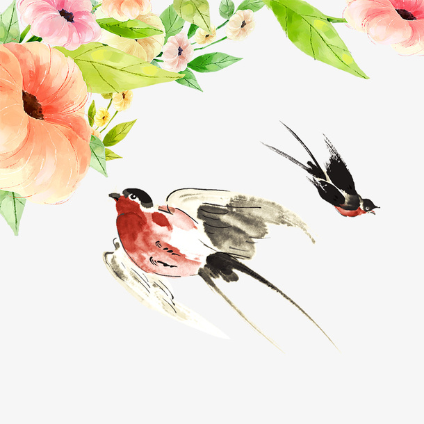 春天燕子飞免抠
