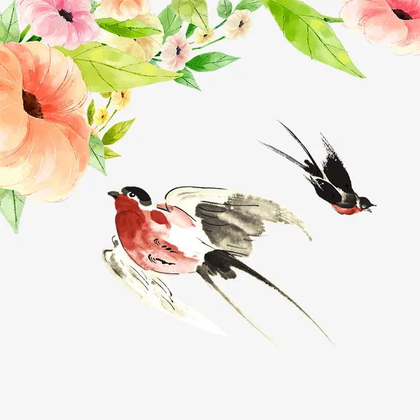 春天燕子飞免抠
