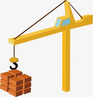 吊车png矢量素材免抠