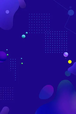 蓝色渐变流电商背景图高清