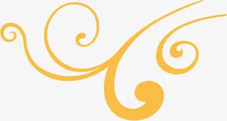 中秋节橙色线条花纹免抠