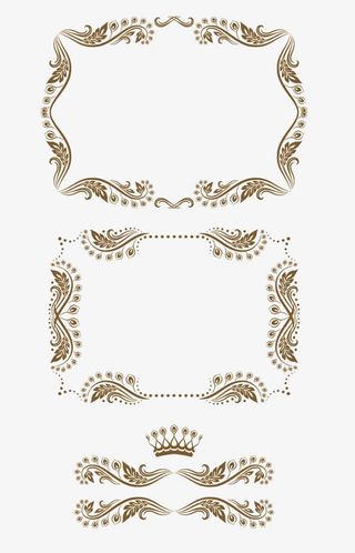 纹理文字框png图片素材免抠