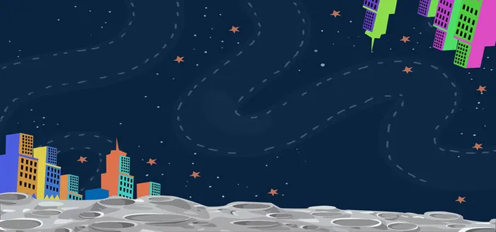 卡通黑夜背景高清