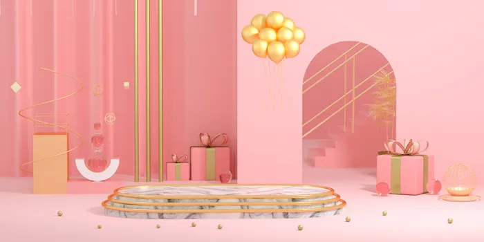 C4D，微场景，电商，舞台高清
