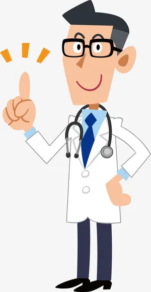 卡通医生元素免抠