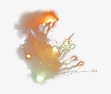粉尘爆炸发光飞溅的颗粒免抠 粉尘爆炸发光飞溅的颗粒免抠