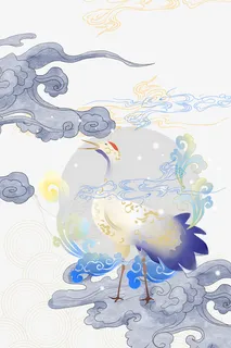 手绘祥云国潮元素免抠 手绘祥云国潮元素免抠