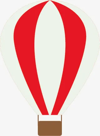 矢量卡通热气球免抠